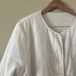 Koolaburra by UGG Womens Reversible Quilted Teddy Jacket Light Birch | Size XXL